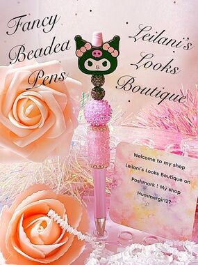 Fancy beaded Pen/gifts/Kumi/purple beads/girly